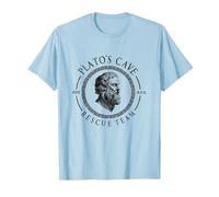 Equipo De Rescate E La Cueva De Platos Filosofía Platón Camiseta, Hombre, Azul Bebé, L