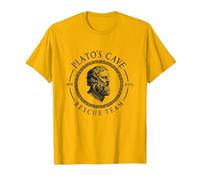 Equipo De Rescate E La Cueva De Platos Filosofía Platón Camiseta, Hombre, Dorado Brillante, 3XL