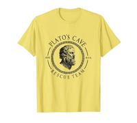 Equipo De Rescate E La Cueva De Platos Filosofía Platón Camiseta, Hombre, Limón, M
