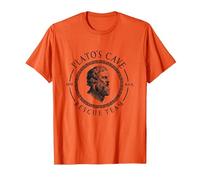 Equipo De Rescate E La Cueva De Platos Filosofía Platón Camiseta, Hombre, Naranja, XXL