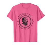 Equipo De Rescate E La Cueva De Platos Filosofía Platón Camiseta, Hombre, Rosa Jaspeado, M