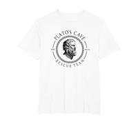 Equipo De Rescate E La Cueva De Platos Filosofía Platón Camiseta, Hombre Tallas Grandes, Blanco, 3X Alto