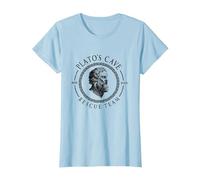Equipo De Rescate E La Cueva De Platos Filosofía Platón Camiseta, Mujer, Azul Bebé, 3XL