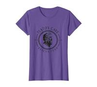 Equipo De Rescate E La Cueva De Platos Filosofía Platón Camiseta, Mujer, Morado Jaspeado, 3XL