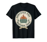 Equipo de Respuesta al Fuego del contenedor de Basura Caos Empleado Lindo Camiseta