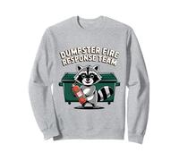 Equipo de Respuesta al Fuego del contenedor de Basura Mapache Humor de Vida Silvestre Urbana Sudadera