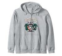 Equipo de Respuesta al Fuego del contenedor de Basura Mapache Humor de Vida Silvestre Urbana Sudadera con Capucha
