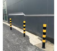 Equipo de seguridad para estacionamientos, conos de precaución, conos de carretera, poste de 3 bolardos para estacionamientos, tubería de barrera de estacionamiento de acero resistente monta