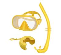 Equipo de Snorkel para Adultos Máscara Panorámica Anti-niebla y | Con cajón y aletas ajustables para hombres, mujeres, nadadores, salidas a la