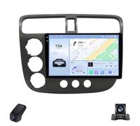Equipo de Sonido para Coche para Honda Civic 7 2000-2006 Android 2K Doble DIN con 9Inch Pantalla Táctil/CarPlay/Android Auto/GPS/BT/4GLTE/WiFi/FM/AM/RDS/Tablet para Coche(Lhd,C20Plus)