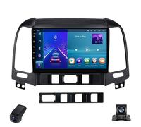 Equipo de Sonido para Coche para Hyundai Santa Fe 2 2006-2012 Android 2K Doble DIN Pantalla Táctil/CarPlay/AndroidAuto/GPS/Bluetooth/4GLTE/WiFi/FM/AM/RDS/Tablet para Coche/ADAS DVR(A,C20Plus)