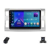 Equipo de Sonido para Coche para Toyota Previa XR50 3/Estima AHR20 2006-2019 Android 2K Doble DIN Pantalla Táctil/CarPlay/AndroidAuto/GPS/Bluetooth/WiFi/FM/Am/RDS/Tablet para Coche(Silver,C20)