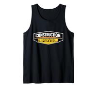 Equipo de supervisión de la Insignia del Supervisor de la construcción Camiseta sin Mangas