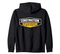 Equipo de supervisión de la Insignia del Supervisor de la construcción Sudadera con Capucha