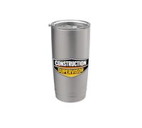 Equipo de supervisión de la insignia del supervisor de la construcción Vaso térmico de acero inoxidable de doble pared