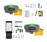 Equipo de topografía GNSS RTK SMA26 Pro Rover&Base con colector, Funciona como estación Base para Drones, 4G/BT/IMU/NOAA/Ntrip, Alcance UHF de 5-15 km, sin cuota de suscripción, GPS para topografía