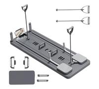 Equipo de trabajo en casa, Pilates Board, Multi Purpose Portable Core Trainer, Includes Bands, Portable Lightweight Design for Back, Body, and Abdominal Ejercices