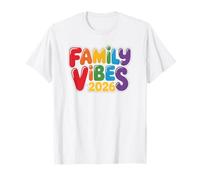 Equipo de tripulación de Cute Family Vibes Cousin Camp 2026 Family Reunion Camiseta