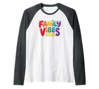 Equipo de tripulación de Cute Family Vibes Cousin Camp 2026 Family Reunion Camiseta Manga Raglan