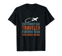 Equipo de Viaje de Vacaciones Familiares a Juego: sin Drama Familiar Camiseta