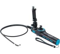 Equipo de videoendoscopio HAZET HD 4812-24/4AF, sonda giratoria 360 grados, 3,9 mm, 1280x720 píxeles, iluminación LED, control por joystick, USB-C/Lightning, incl. estuche blando