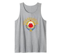 Equipo de Yugoslavia Camiseta sin Mangas, Hombre, Gris Jaspeado, XL