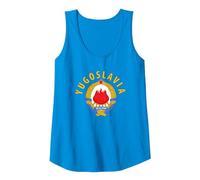 Equipo de Yugoslavia Camiseta sin Mangas, Mujer, Zafiro, XXL