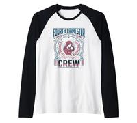 Equipo del Cuarto Trimestre de la Enfermera del bebé del posparto Camiseta Manga Raglan