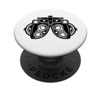 Equipo del Examen del Ojo de Las Lentes de la Prueba de visión de la optometría para los médicos del Ojo PopSockets PopGrip Adhesivo