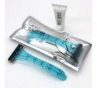 Equipo del retiro del pelo de la crema de afeitar de la afeitadora 10ml de la cuchilla del acero inoxidable de 2 capas (10)