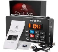 Equipo Detector de Fantasmas Spirit Box-Kit de Equipo Detector de Fantasmas EVP Portátil con Tarjeta Micro SD de 32 GB y Linterna Integrada-Equipo Paranormal Ghost Box para Escanear y Grabar Espíritus