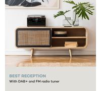 Equipo estéreo Oakland DAB Retro DAB+/FM Función BT Vinilo CD Cassette