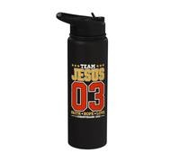 Equipo Jesús 03 - Oración de la Iglesia Cristiana Jesús Fe Stainless Steel Insulated Water Bottle