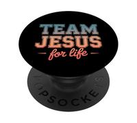 Equipo Jesús por la Vida Fe Cristiana PopSockets PopGrip Adhesivo