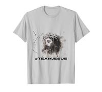 Equipo Jesús Retrato Tinta Jesucristo Arte de Juliart Camiseta