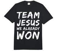 Equipo Jesús Ya ganamos la Coincidencia de creyentes de fe Cristiana Comfort Colors Adult Heavyweight T-Shirt