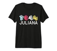 Equipo Juliana Primer Nombre Personalizado Retro Camiseta Premium