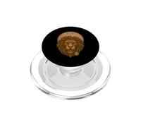 Equipo Leo Steampunk Zodiac Lion PopSockets PopGrip para MagSafe