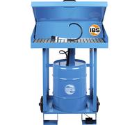 Equipo móvil de limpieza de piezas IBS Scherer, capacidad de carga 100 kg, con tapa