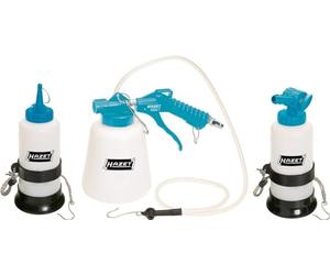 Equipo neumático de purga de frenos HAZET 4969-1/3 I para extraer el líquido de frenos de los cilindros de freno de las ruedas y de las pinzas de freno I también para sistemas ABS