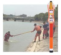 Equipo Portátil De Salvamento Emergencia Adecuado For Playas Y Yates, Poste Rescate Seguridad Fibra Vidrio For Piscinas, Extensión Telescópica(L1.2~4.5m/3.9~14.8ft)