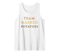 Equipo puré de Papas Divertido Cena de Acción de Gracias Humor Vacaciones Camiseta sin Mangas