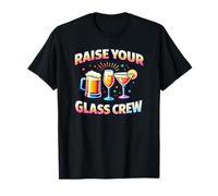Equipo Raise Your Glass - Equipo de Fiesta Divertido Camiseta