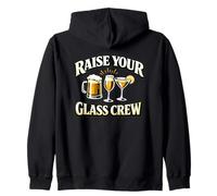 Equipo Raise Your Glass - Equipo de Fiesta Divertido Sudadera con Capucha