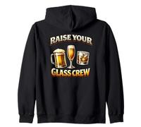 Equipo Raise Your Glass - Equipo de Fiesta Divertido Sudadera con Capucha