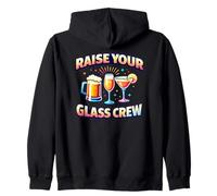 Equipo Raise Your Glass - Equipo de Fiesta Divertido Sudadera con Capucha