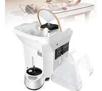 Equipo Spa JaponéS Capacidad, Lavacabezas Peluqueria con Tanque 60l, Lavabo Champú con CirculacióN Agua y FuncióN Terapia Luz, Cama de Champú de Masaje, para Salones y Spas