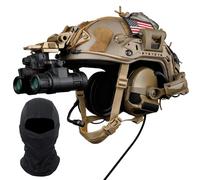 Equipo Táctico Multifuncional, Casco Bump Militar/Airsoft Set 8 en 1, con Modelo NVG y Balaclava, para Paintball, Campo Exterior & Cosplay