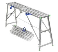 Equipo técnico de metal con altura ajustable for mejoras del hogar, parches, limpieza paneles yeso, herramientas for ventanas(A,180cm 5.9ft)