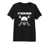 Equipo técnico de Teatro Entre bastidores con diseño de Llave de Calavera Camiseta Premium